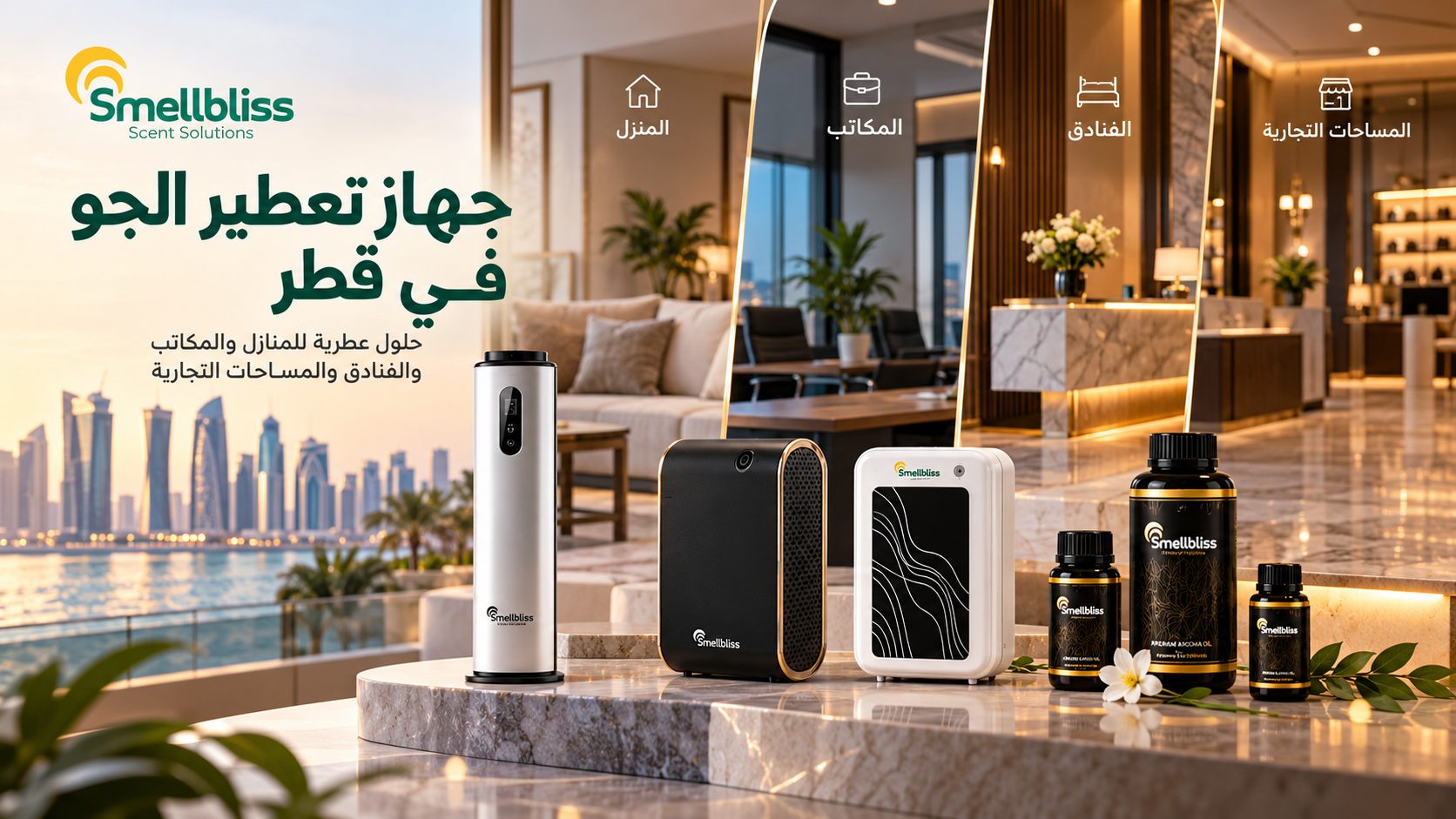 دليلك لاختيار جهاز تعطير الجو في قطر للمنازل والمكاتب والفنادق